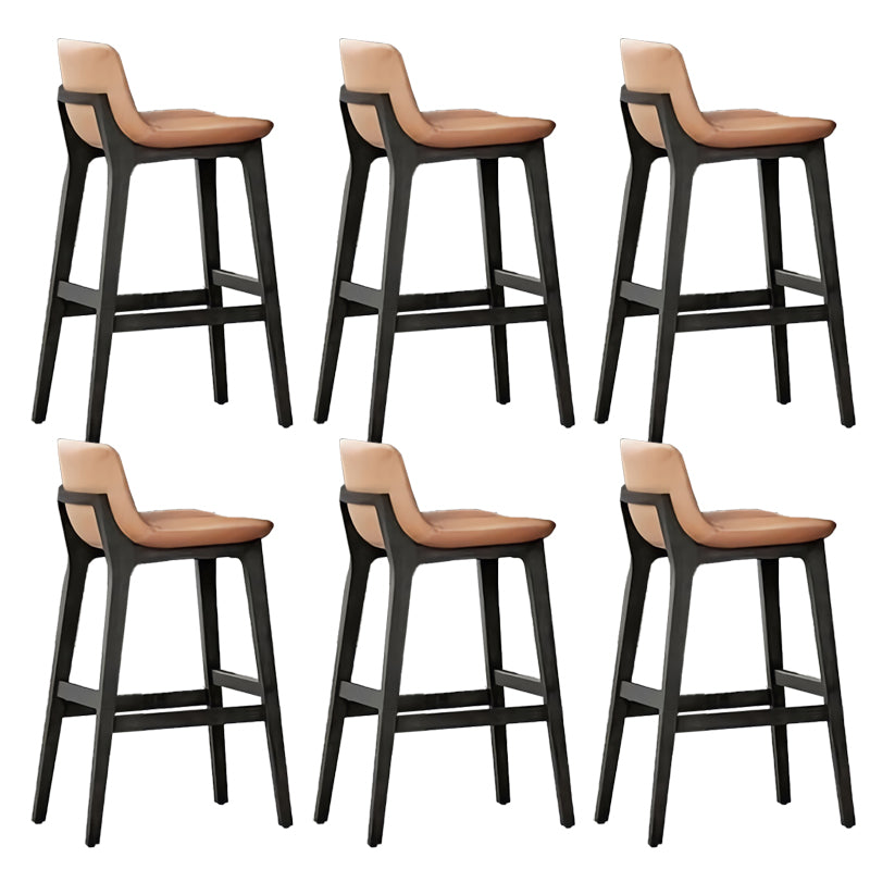 Scandinavian Indoor Solid Wood Bar Stool Upholstered Bar Stool