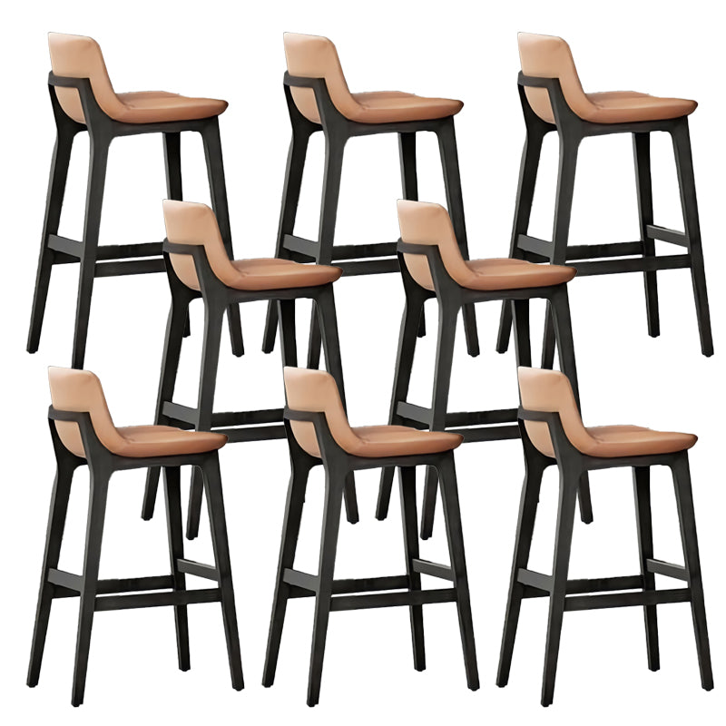 Scandinavian Indoor Solid Wood Bar Stool Upholstered Bar Stool