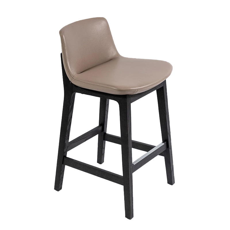 Scandinavian Indoor Solid Wood Bar Stool Upholstered Bar Stool
