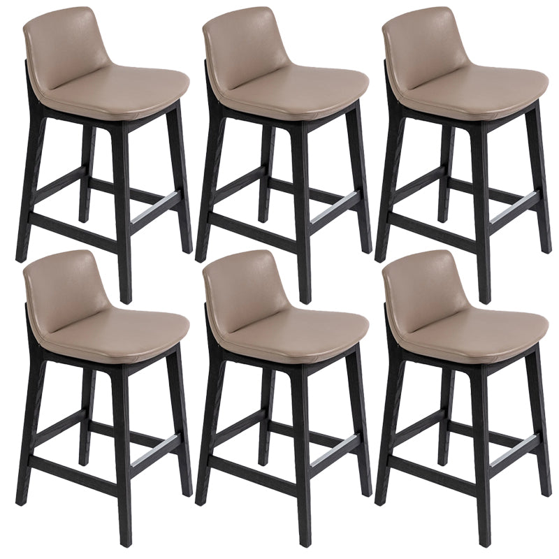 Scandinavian Indoor Solid Wood Bar Stool Upholstered Bar Stool