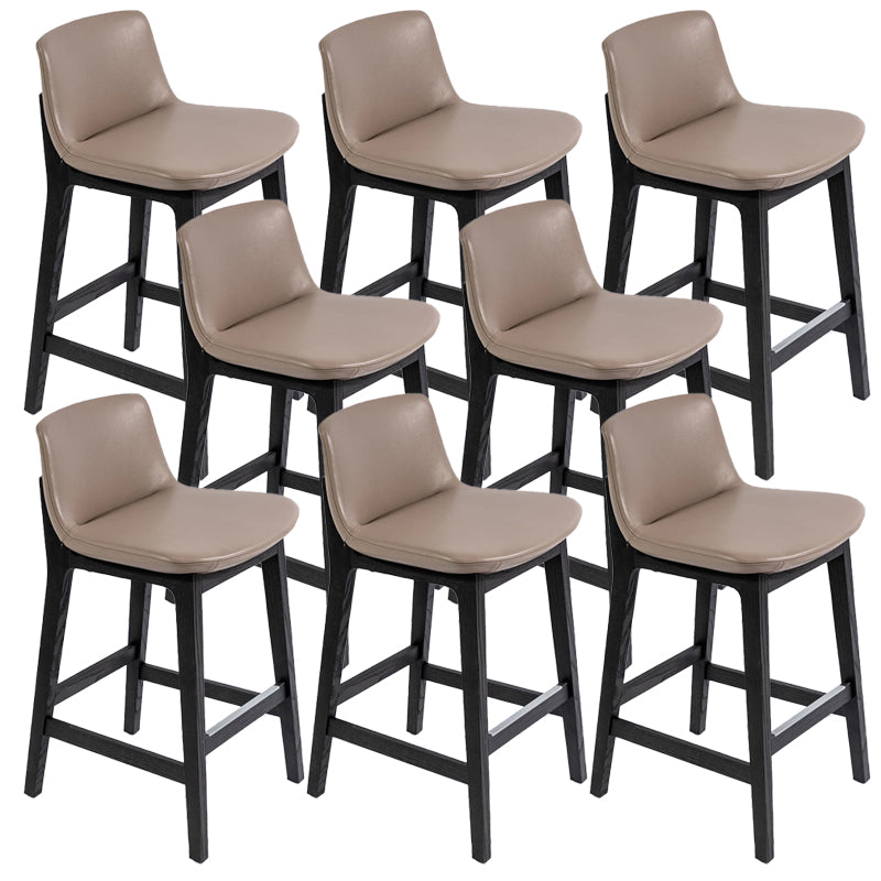 Scandinavian Indoor Solid Wood Bar Stool Upholstered Bar Stool