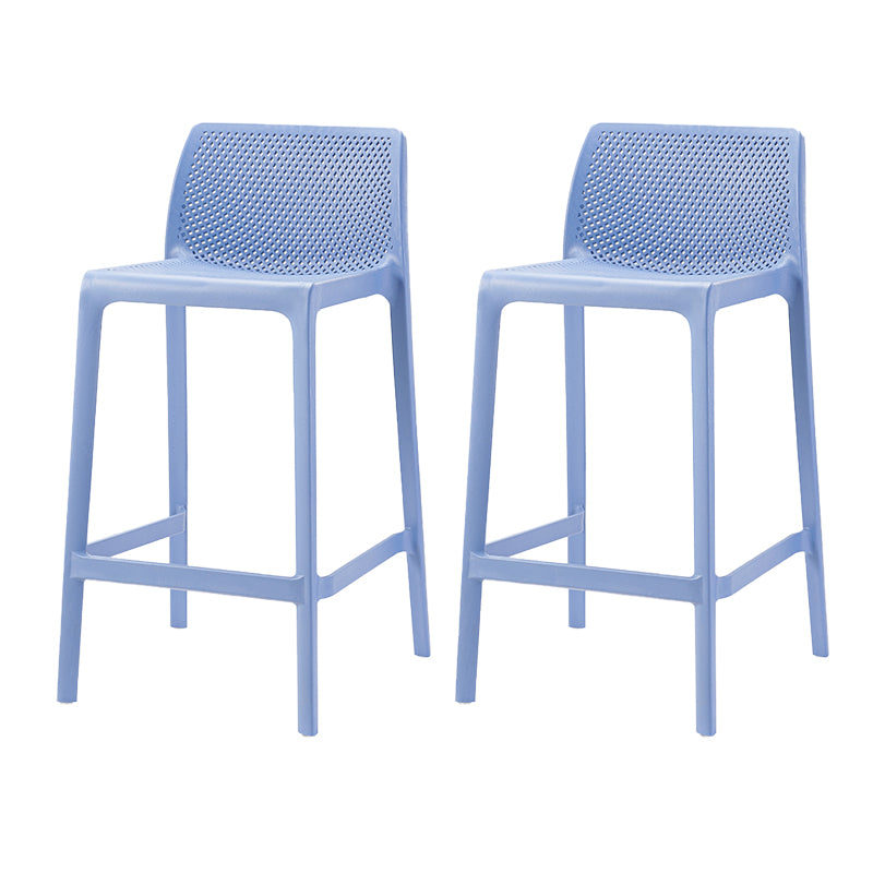 Modern Style Bar Stool Plastic Backrest Bar Stools for Dining Room