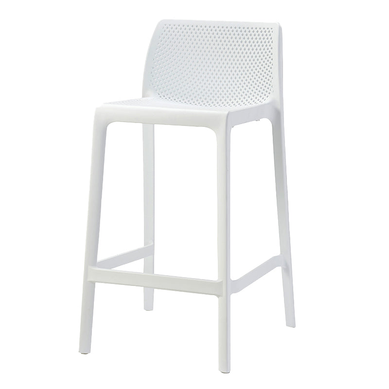 Modern Style Bar Stool Plastic Backrest Bar Stools for Dining Room