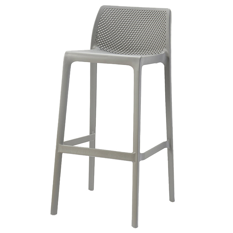 Modern Style Bar Stool Plastic Backrest Bar Stools for Dining Room