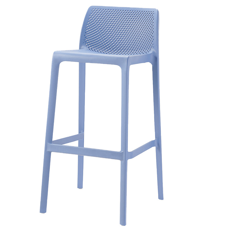 Modern Style Bar Stool Plastic Backrest Bar Stools for Dining Room
