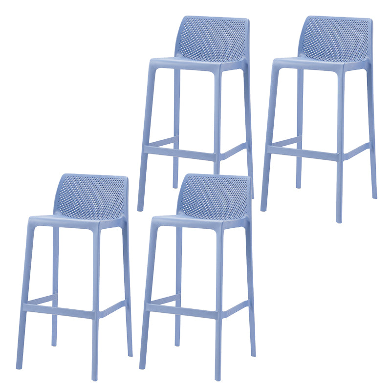 Modern Style Bar Stool Plastic Backrest Bar Stools for Dining Room