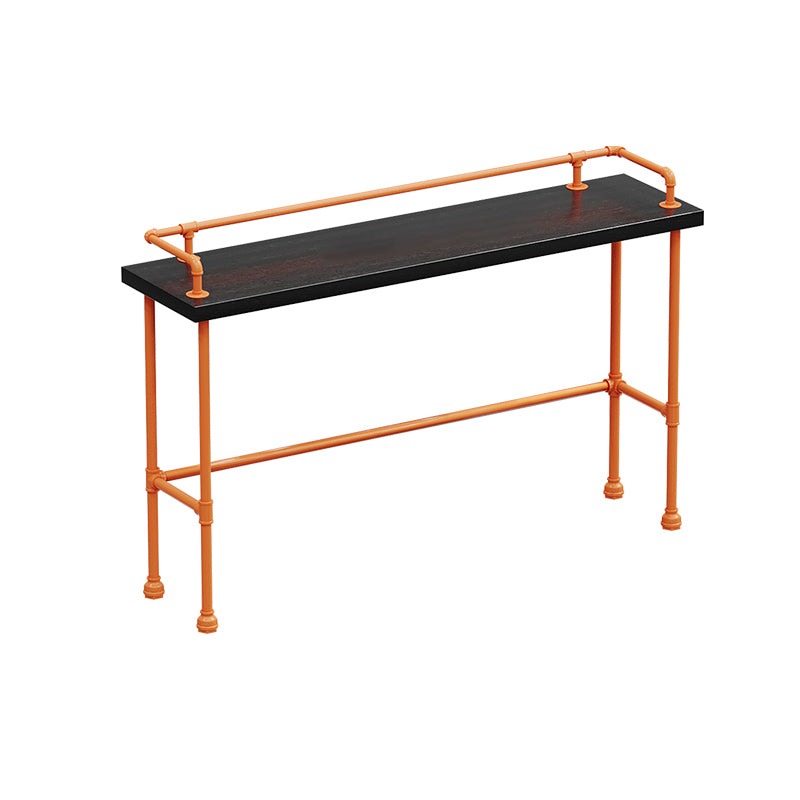 Indoor Contemporary Bar Dining Table Rectangle Metal Legs Bar Table