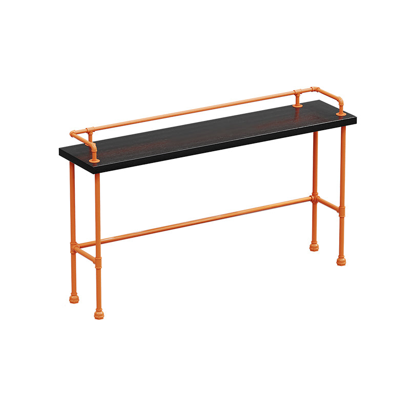 Indoor Contemporary Bar Dining Table Rectangle Metal Legs Bar Table