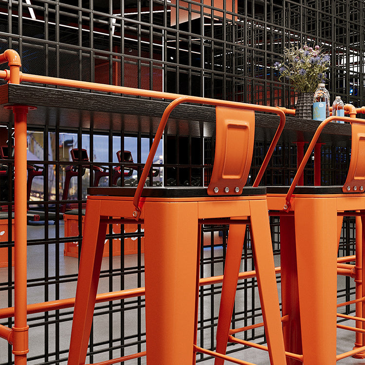 Indoor Contemporary Bar Dining Table Rectangle Metal Legs Bar Table