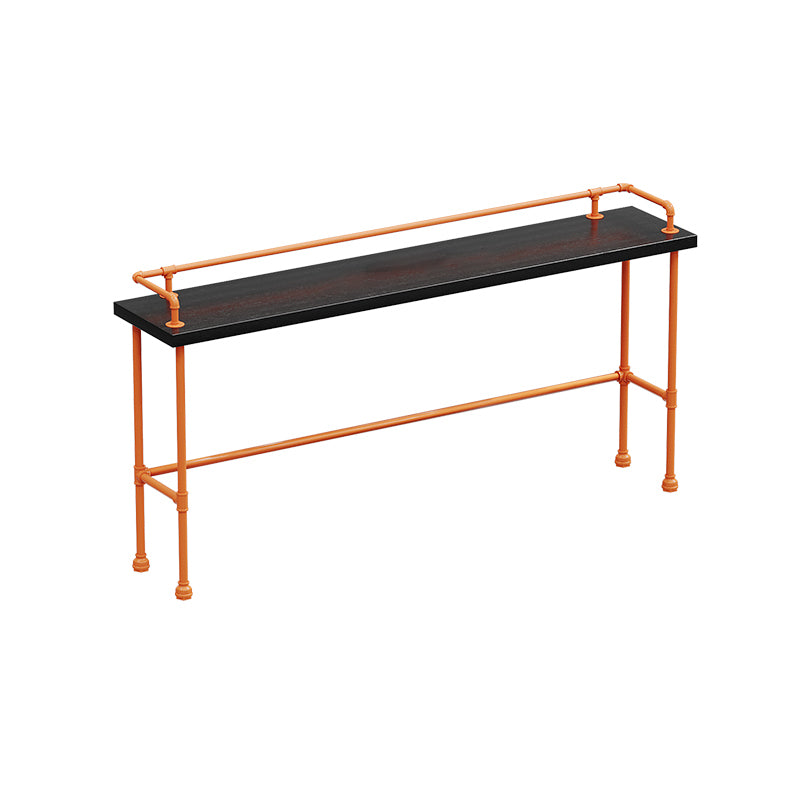 Indoor Contemporary Bar Dining Table Rectangle Metal Legs Bar Table