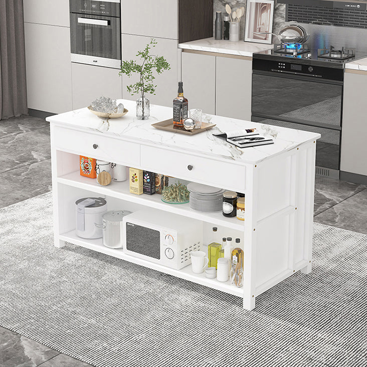 Modern Style Stone Bar Dining Table Rectangle Bar Table for Kitchen