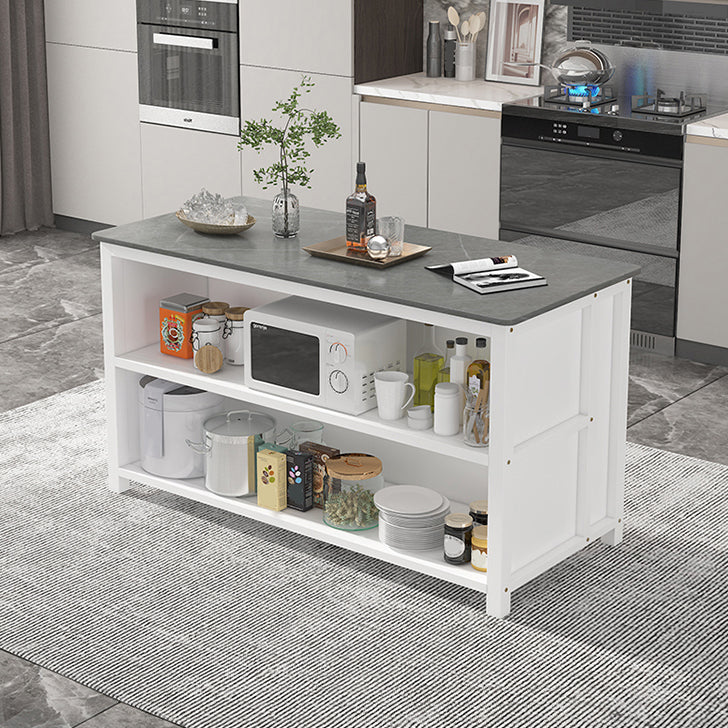 Modern Style Stone Bar Dining Table Rectangle Bar Table for Kitchen