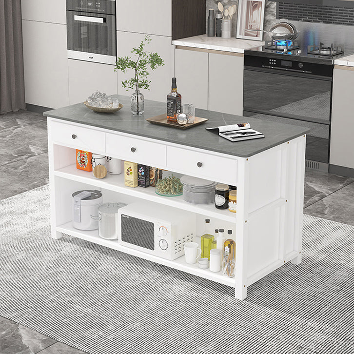 Modern Style Stone Bar Dining Table Rectangle Bar Table for Kitchen