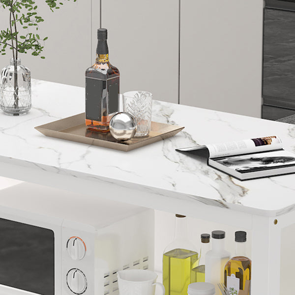 Modern Style Stone Bar Dining Table Rectangle Bar Table for Kitchen