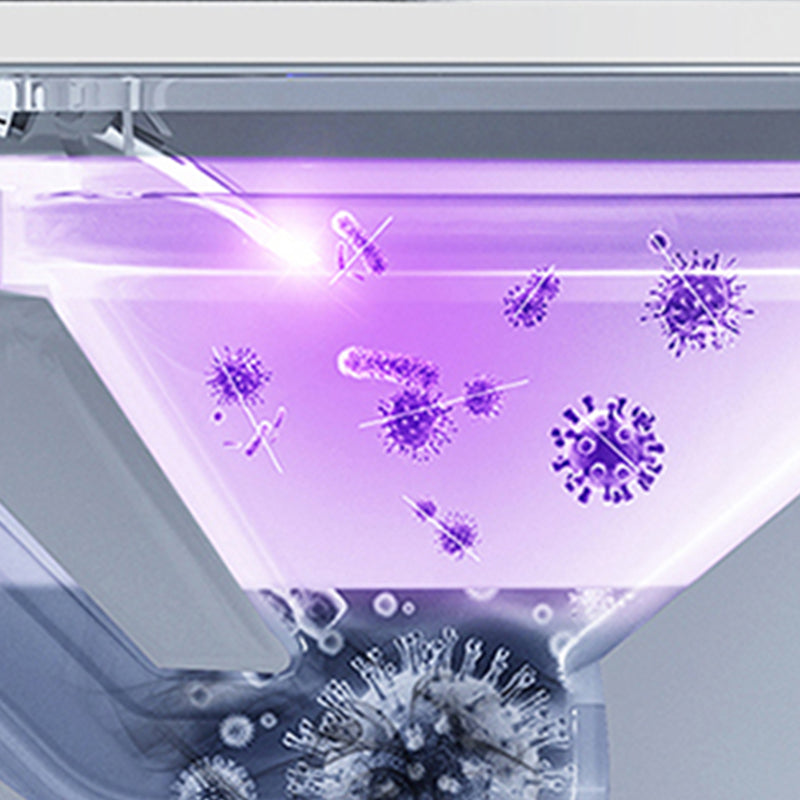 Contemporary Wall Mount Flush Toilet Heated Seat Included Urine Toilet for Washroom