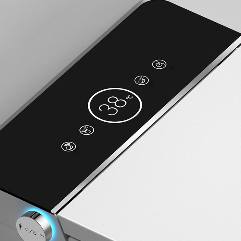 Contemporary Wall Mount Flush Toilet Heated Seat Included Urine Toilet for Washroom