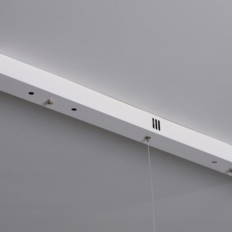 Simple Island Lamp Modern LED Island Hanging Lamp with Silica Gel Shade for Dining Room