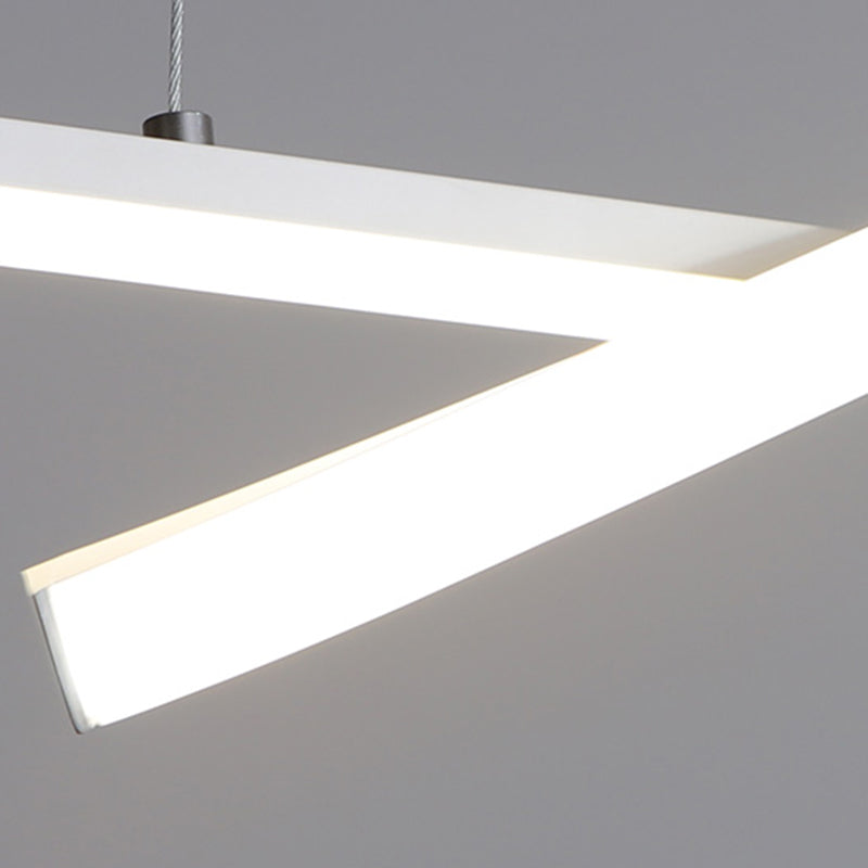 Simple Island Lamp Modern LED Island Hanging Lamp with Silica Gel Shade for Dining Room