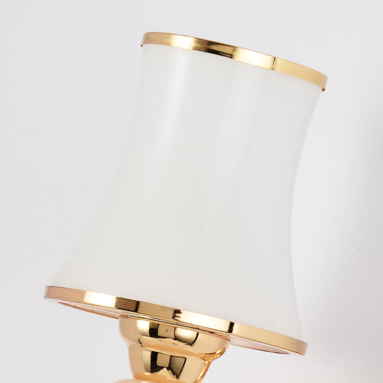 Modern Simple Vanity Light Cylinder Shape Vanity Lamp with Glass Shade for Shower Room