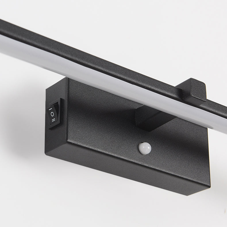 Nordic Style Iron Vanity Light LED Strip Shape Vanity Lamp for Shower Room