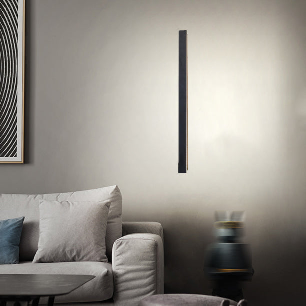 Black LED Vanity Lighting Modern Metal Wall Light Sconces for Bathroom