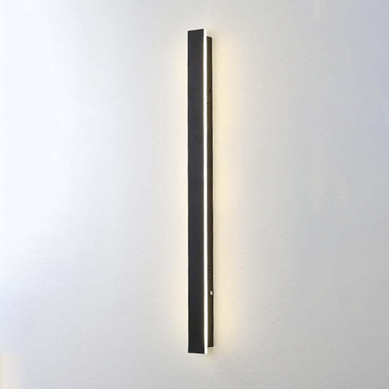 Black LED Vanity Lighting Modern Metal Wall Light Sconces for Bathroom