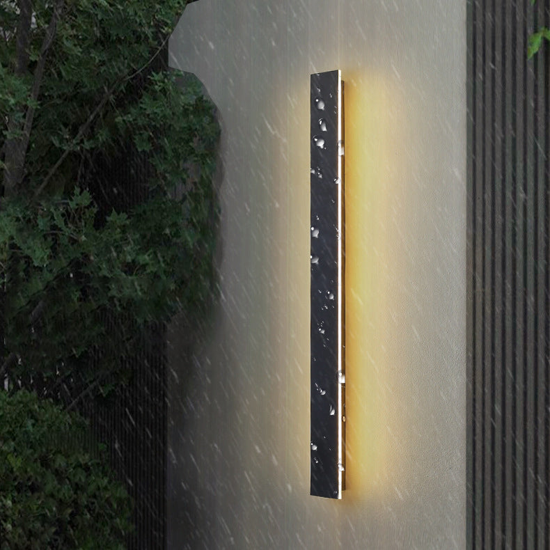 Black LED Vanity Lighting Modern Metal Wall Light Sconces for Bathroom