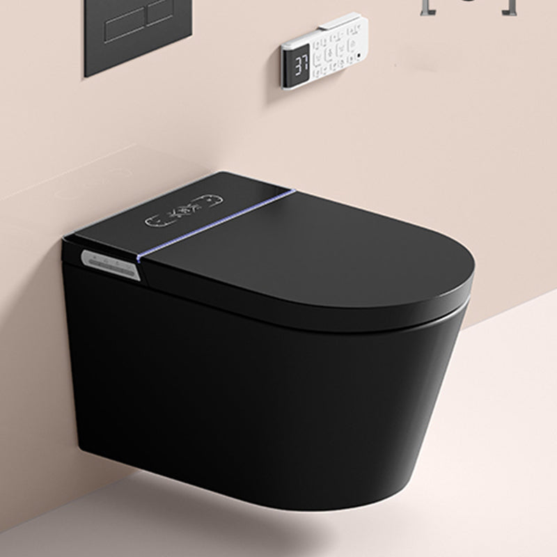 Contemporary Wall Hung Flush Toilet Heated Seat Included Urine Toilet for Washroom