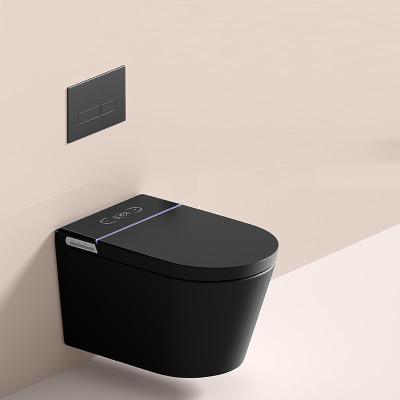 Contemporary Wall Hung Flush Toilet Heated Seat Included Urine Toilet for Washroom