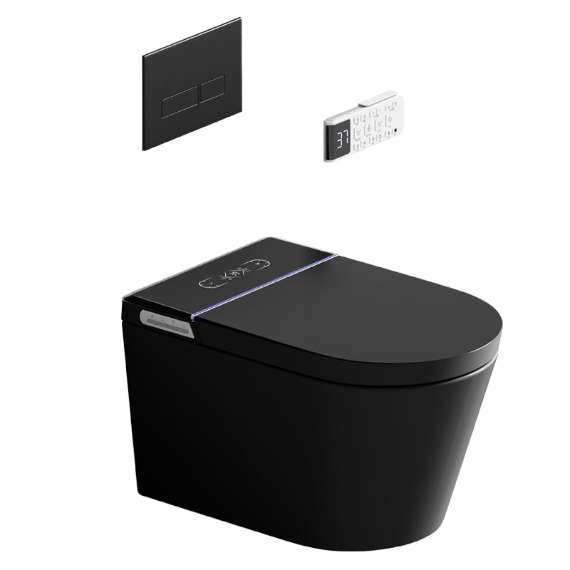 Contemporary Wall Hung Flush Toilet Heated Seat Included Urine Toilet for Washroom