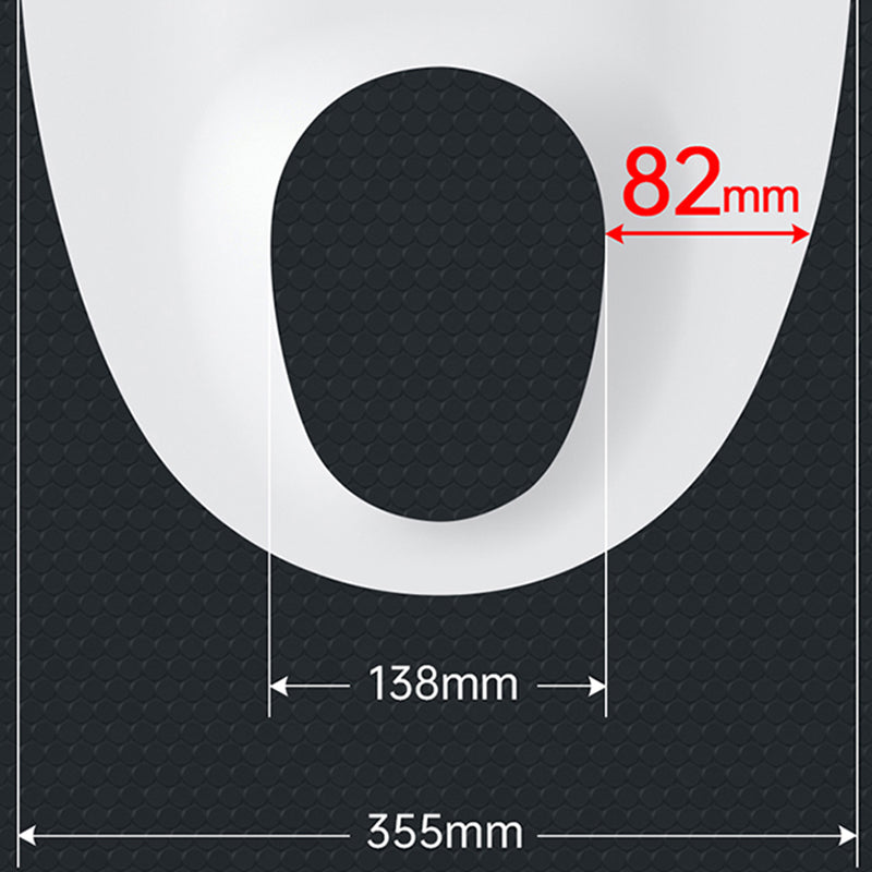 Contemporary Wall Hung Flush Toilet Heated Seat Included Urine Toilet for Washroom