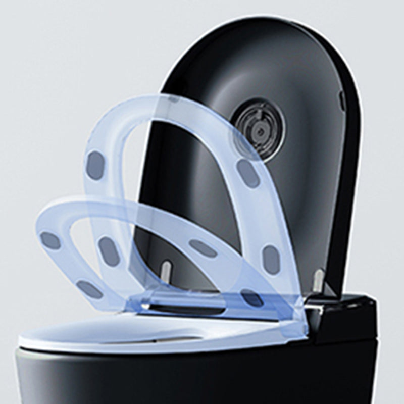 Contemporary Wall Hung Flush Toilet Heated Seat Included Urine Toilet for Washroom