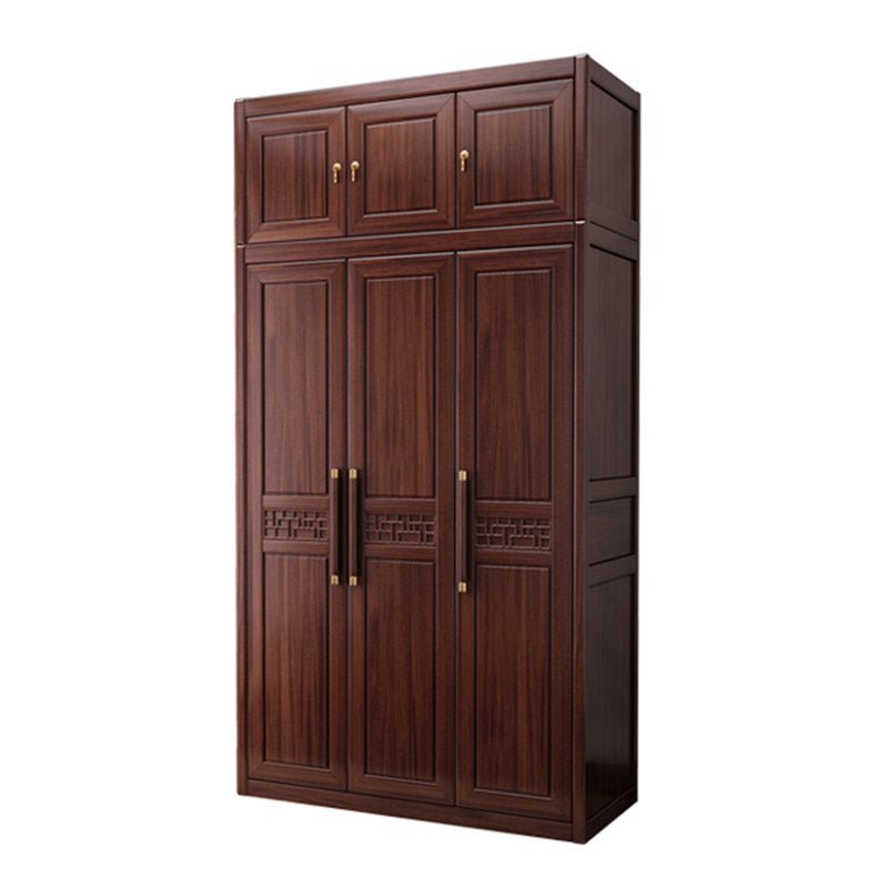 Contemporary Wardrobe Armoire Wood Wardrobe Closet with Doors and Drawers