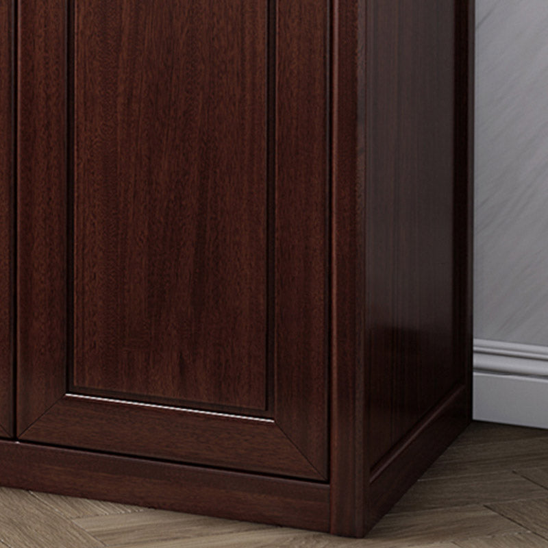 Contemporary Wardrobe Armoire Wood Wardrobe Closet with Doors and Drawers