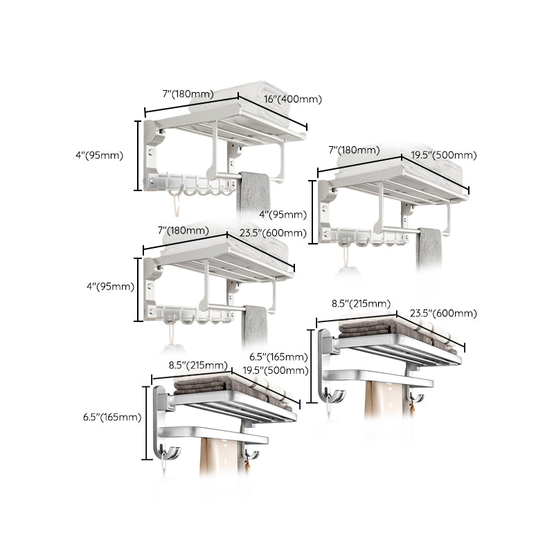 Metal Bathroom Hardware Set Adhesive Mount Bathroom Accessory Kit