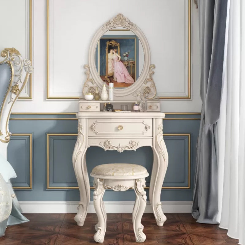 Victorian Bedroom Makeup Vanity Desk Table White Vanity Dressing Table