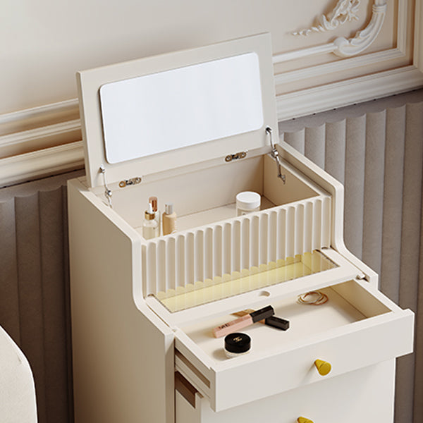 Contemporary Solid Wood Dressing Table Stool Set 2 Drawer Make-up Vanity