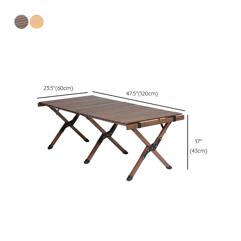 Outdoor Removable Camping Table Modern Beech Wood Folding Table