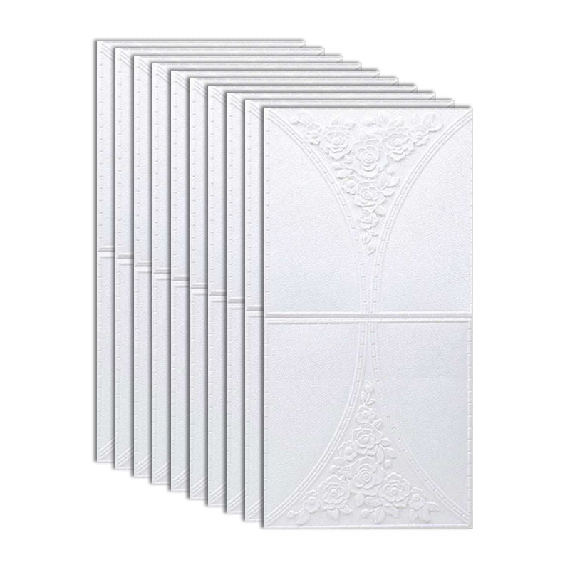 Modern Style Plastic Wall Panel Living Room Peel and Stick 3D Wall Paneling