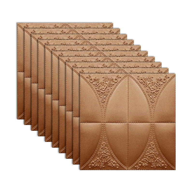 Modern Style Plastic Wall Panel Living Room Peel and Stick 3D Wall Paneling