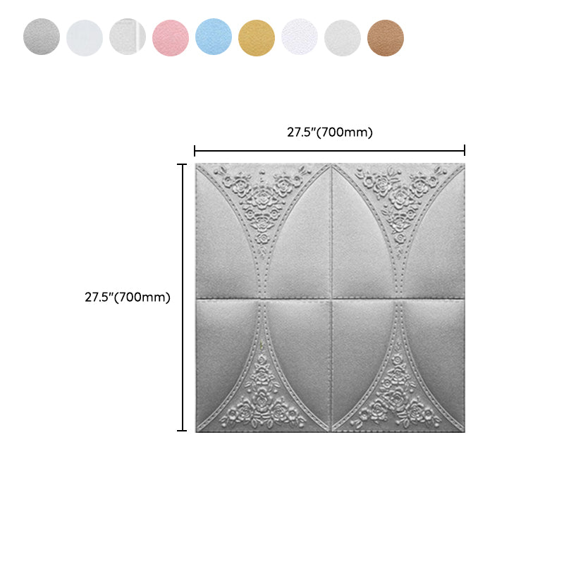 Modern Style Plastic Wall Panel Living Room Peel and Stick 3D Wall Paneling