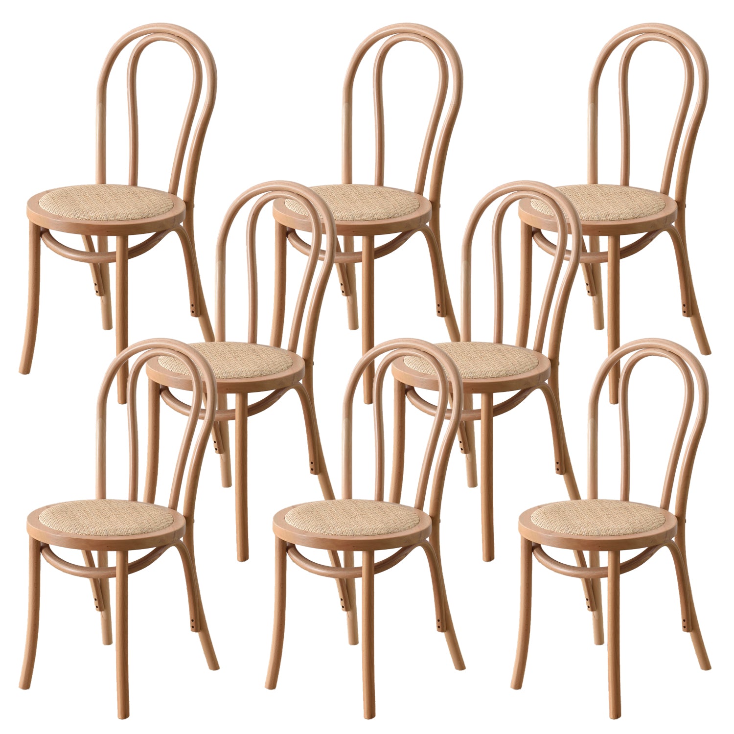 Dining Room Armless Dining Chair Open Back Solid Wood Side Chair