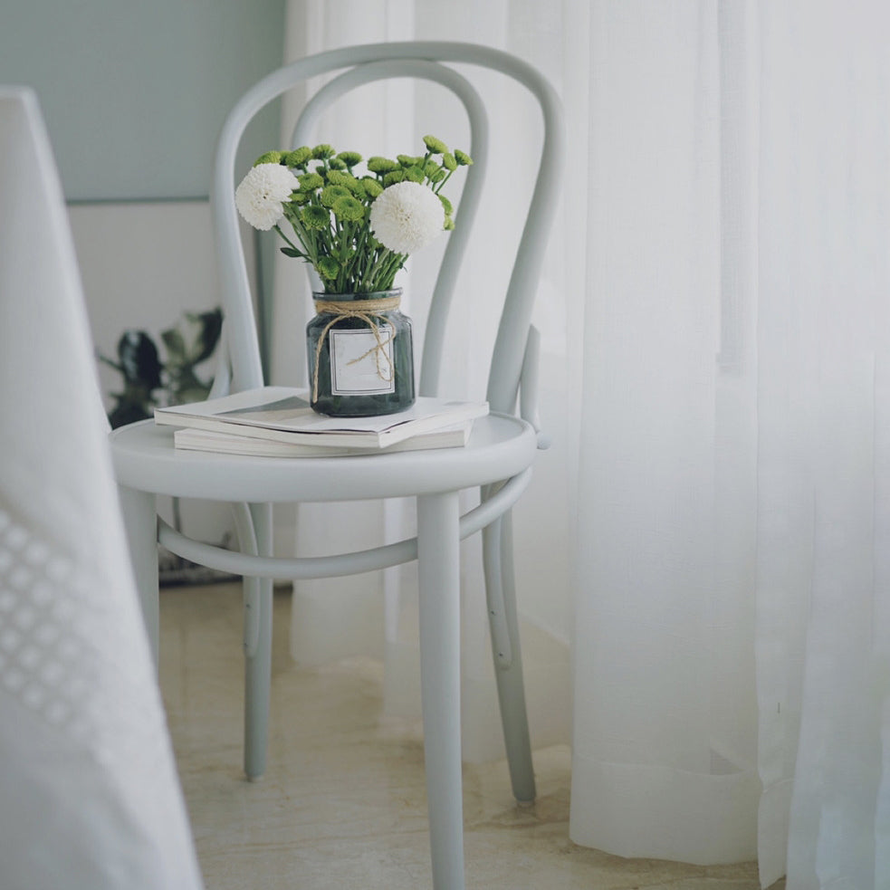 Dining Room Armless Dining Chair Open Back Solid Wood Side Chair