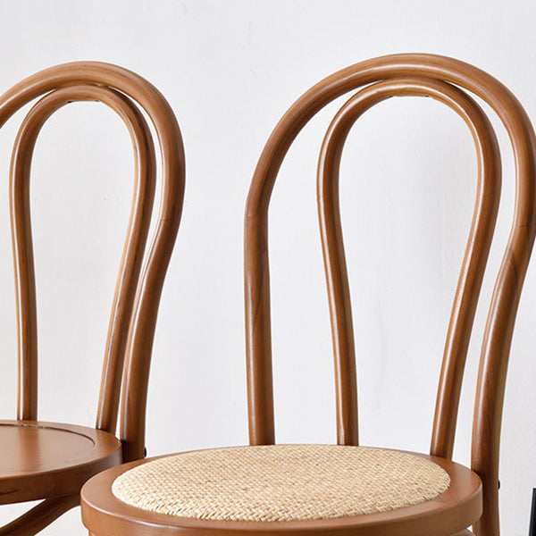 Dining Room Armless Dining Chair Open Back Solid Wood Side Chair