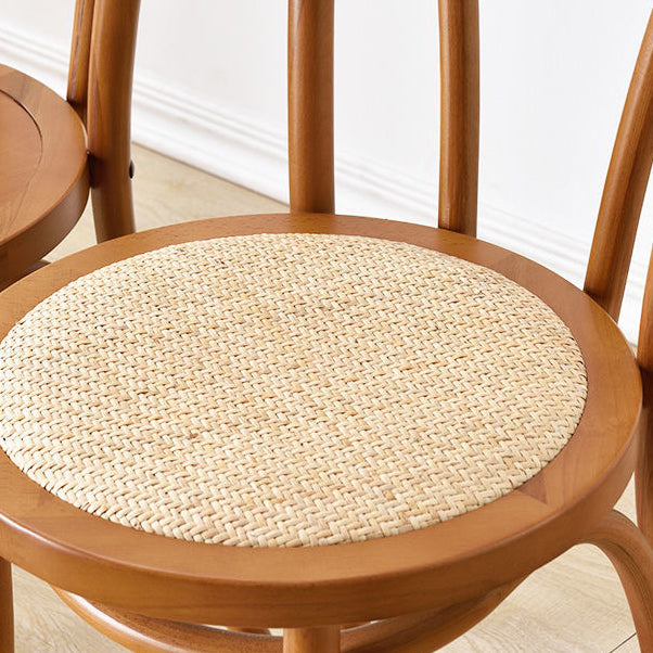 Dining Room Armless Dining Chair Open Back Solid Wood Side Chair