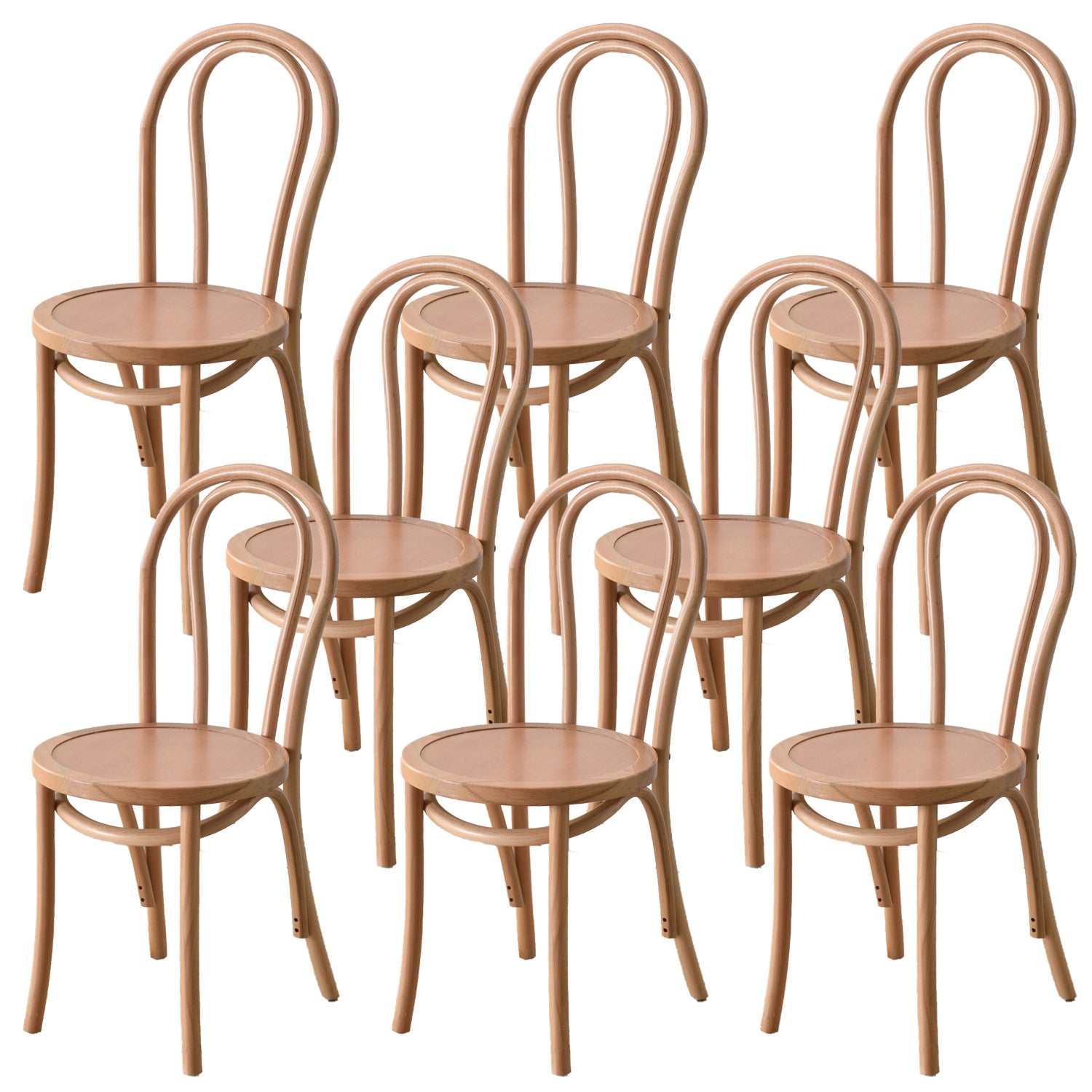 Dining Room Armless Dining Chair Open Back Solid Wood Side Chair