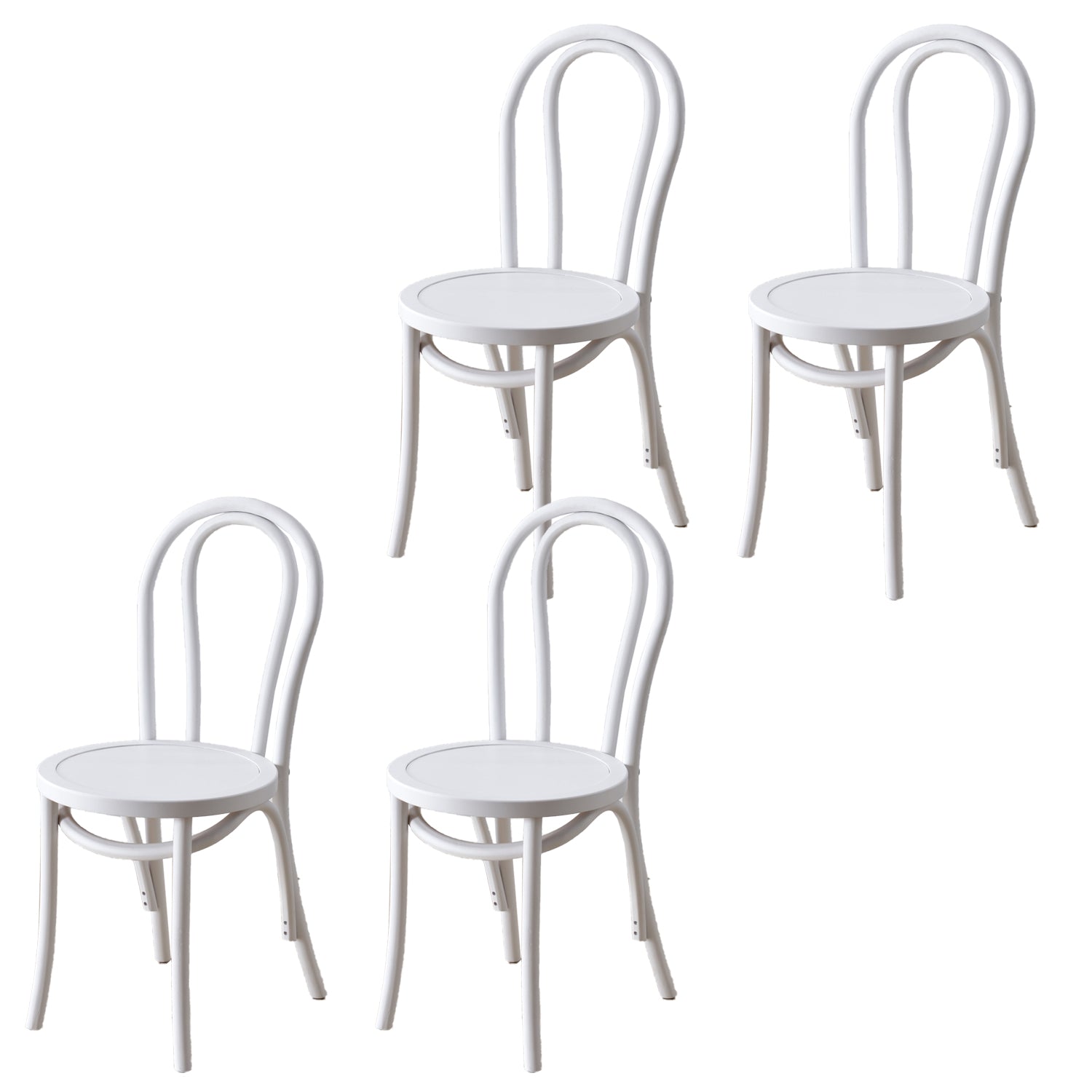 Dining Room Armless Dining Chair Open Back Solid Wood Side Chair