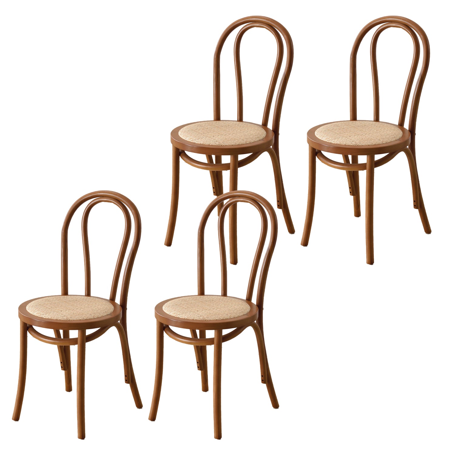 Dining Room Armless Dining Chair Open Back Solid Wood Side Chair