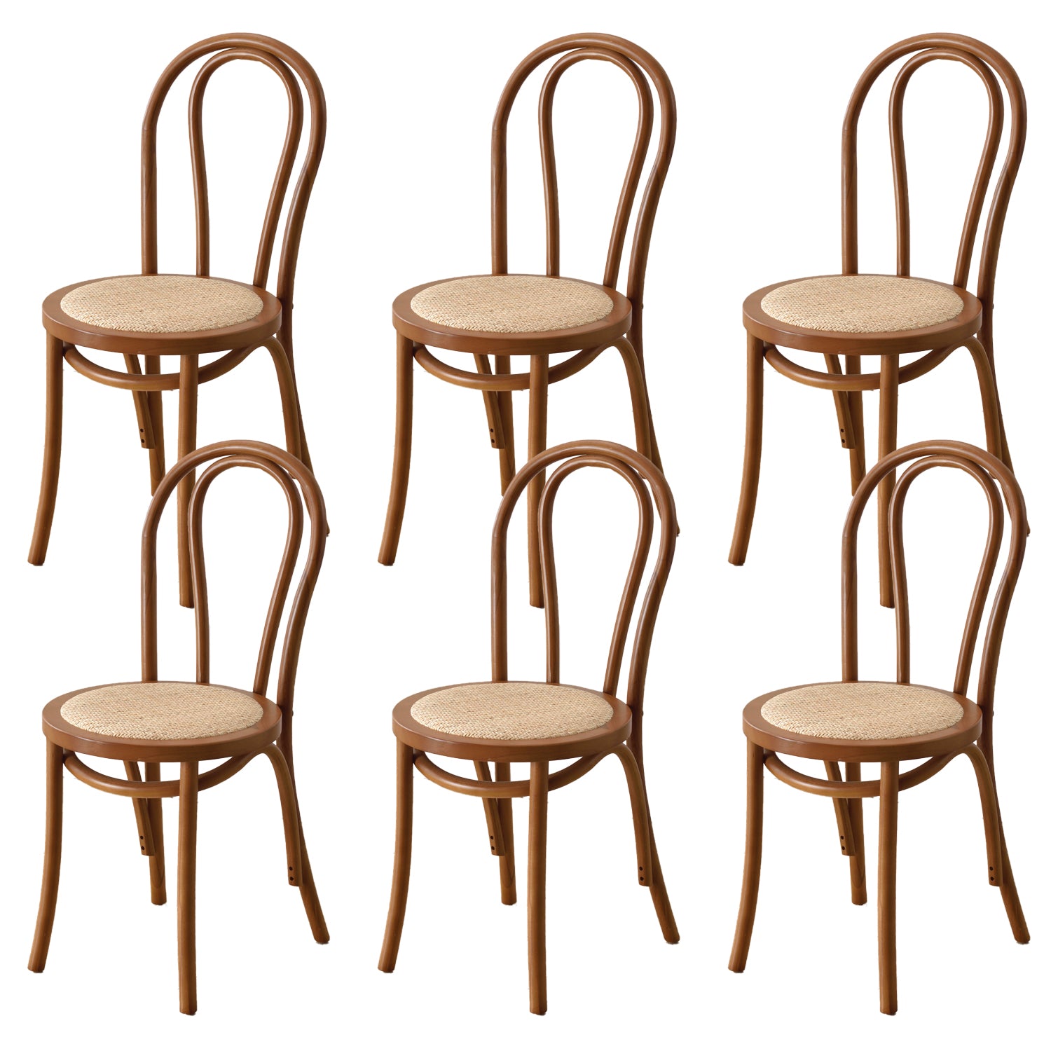 Dining Room Armless Dining Chair Open Back Solid Wood Side Chair