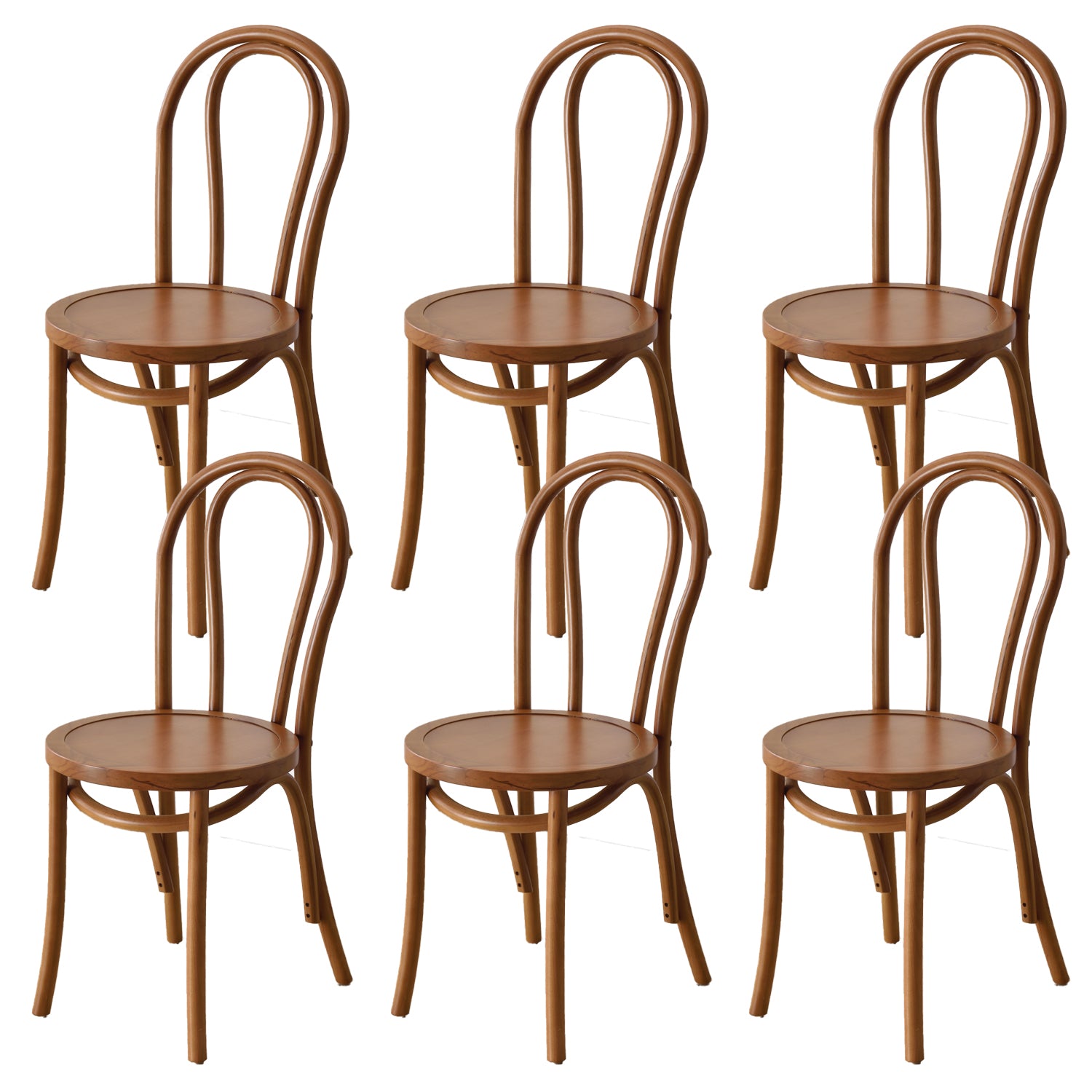 Dining Room Armless Dining Chair Open Back Solid Wood Side Chair